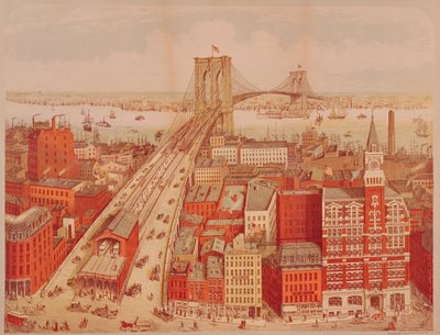 Brooklyn Bridge, c.1883 by R. Schwarz